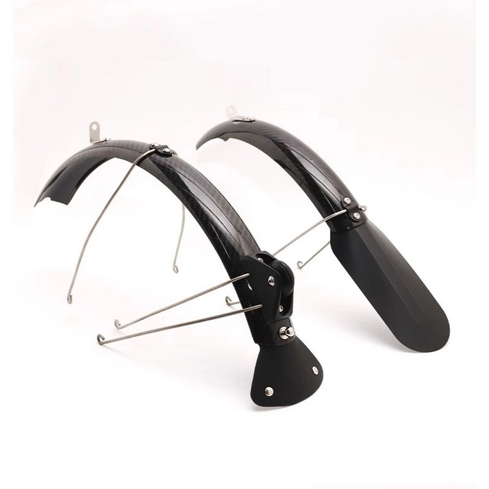 Brompton P/T 라인 액세서리용 플랩 및 티타늄 합금 스테이가 포함된 자전거 풀 카본 머드가드 슈트