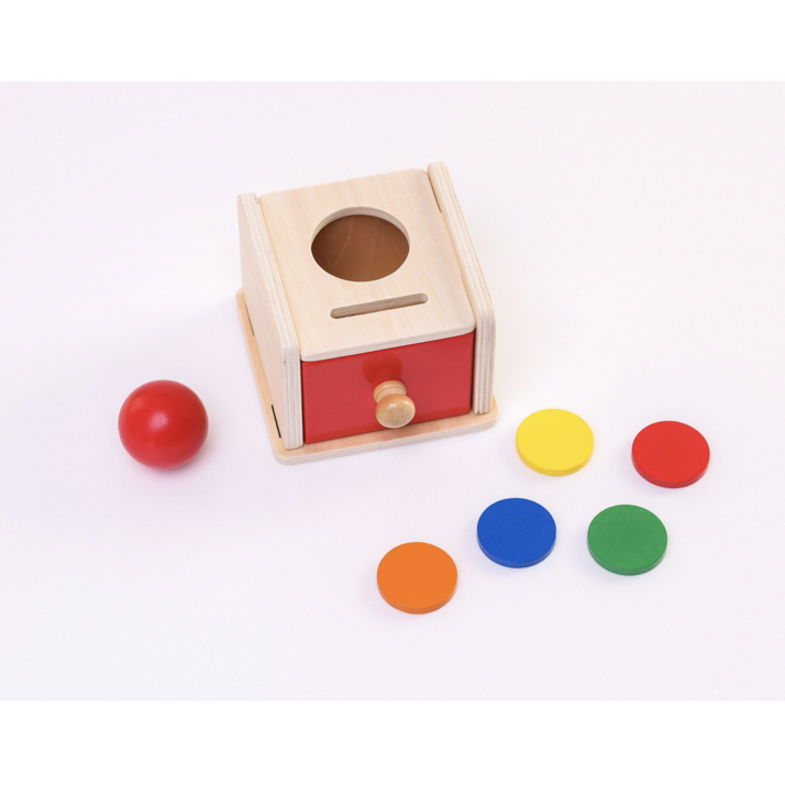 꼬띠레동 몬테소리 도형놀이 색깔칩과 빨간공 넣기 유아 어린이 장난감
