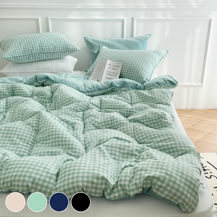 밍밍밍 따뜻한 차렵 이불 세트 극세사 + 세미 겨울이불세트