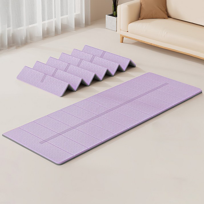 Annisely 요가매트 홈트 접이식 6mm, 1개, 퍼플
