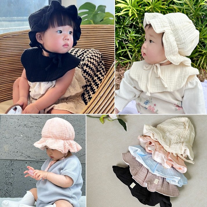 메롱베베 아기모자 면 거즈햇 벙거지 여름모자 보넷모자 신생아 애기 유아 메롱베베 아기모자 면 거즈햇 벙거지 여름모자 보넷모자 신생아 애기 유아