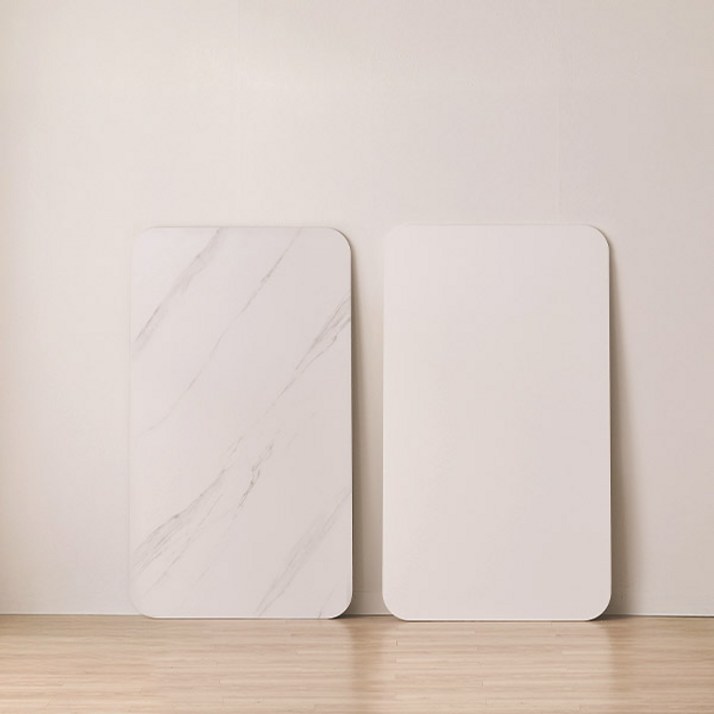 (할인쿠폰) 스칸디아 손쉬운 교체 화이트 포세린 12T 통세라믹 식탁 테이블 상판 교체용 1400 1600 1800