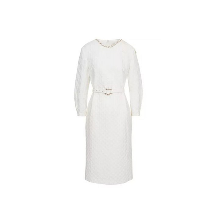 데코 자카드 소매 볼륨 원피스  택가격  799000원