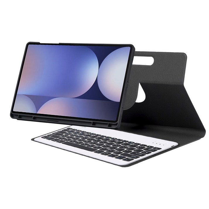 아이패드 미니7 미니6 공용 8.3인치 호환 애플펜슬 수납 콤비회전 블루투스 키보드 케이스, 블랙, 1개