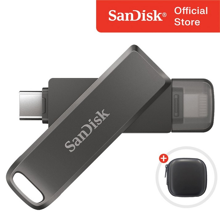 샌디스크 USB 메모리 iXpand Luxe 8핀 C타입 OTG 3.1 대용량 USB 보관 케이스, 64GB 샌디스크 USB 메모리 iXpand Luxe 8핀 C타입 OTG 3.1 대용량 USB 보관 케이스, 64GB