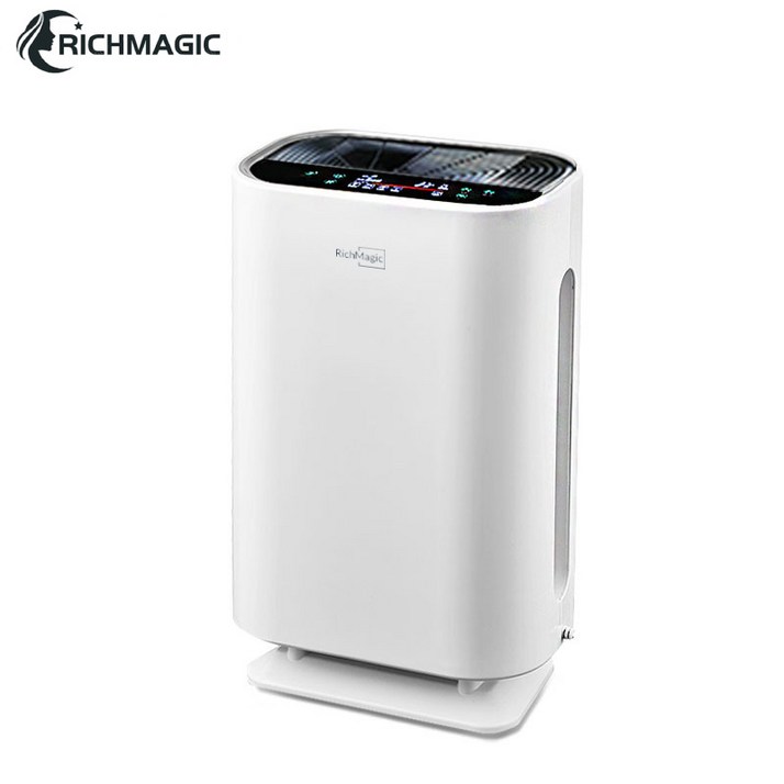 RichMagic 공기청정기 가정용 UV램프 살균소독 실내공기필터, 흰색 20230325
