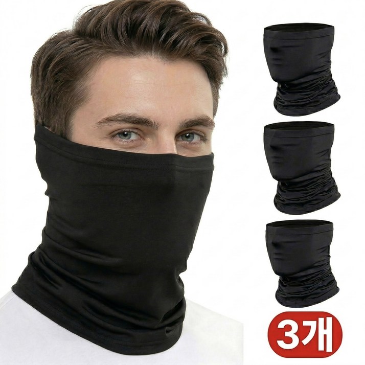 노베라 자외선 차단 스포츠 쿨 마스크 3개