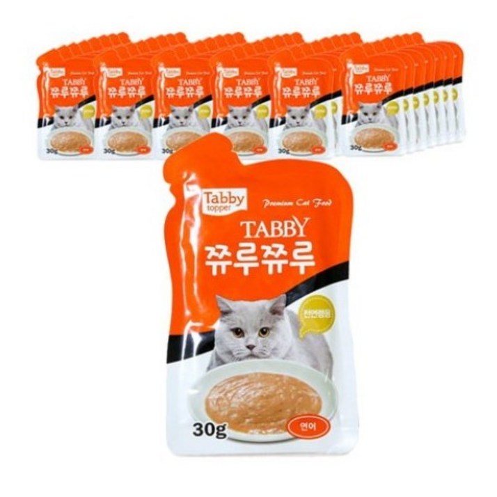 테비 쮸루쮸루 고양이 간식 파우치 30g