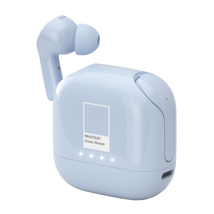 팬톤 ENC 노이즈캔슬링 2000mAh 보조배터리 겸용 블루투스 이어폰 PTB05, 오션브리즈, PTB05오션브리즈