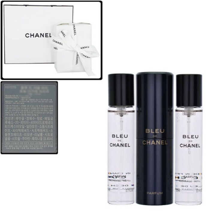 선물포장쇼핑백 블루 드 샤넬 빠르펭 트위스트 앤 스프레이 본품 20ml 1개리필 20ml 2개 선물포장쇼핑백 블루 드 샤넬 빠르펭 트위스트 앤 스프레이 본품 20ml 1개리필 20ml 2개