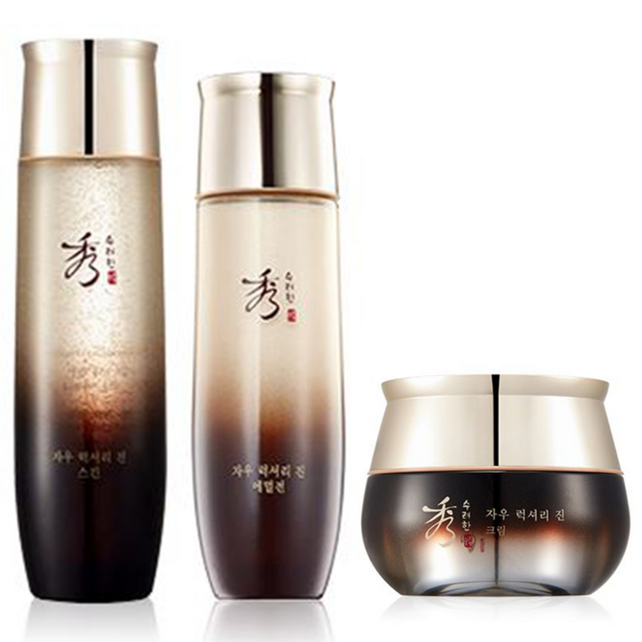 수려한 자우 럭셔리 진 3종세트 (스킨+에멀전+크림), 1세트