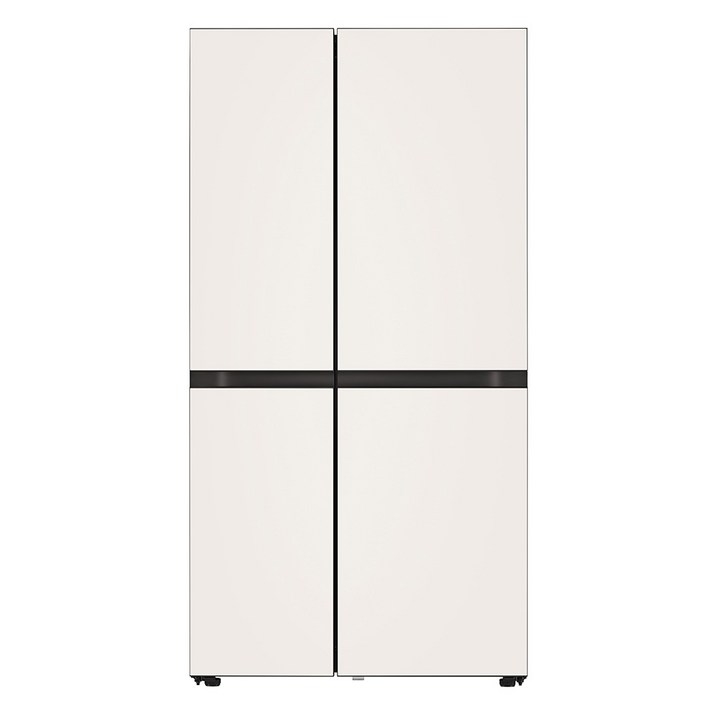 LG전자 디오스 오브제컬렉션 양문형 냉장고 글라스 832L 방문설치, 글라스 베이지, S834BB10