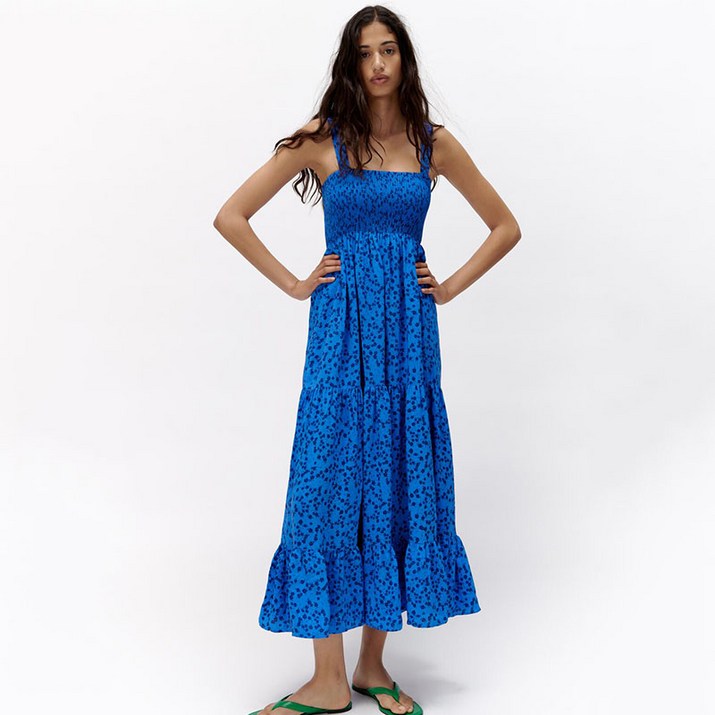ZARA 자라 여름 신상 TRF 여성복 3540750 스위트핏 프린트 원피스 03540750420