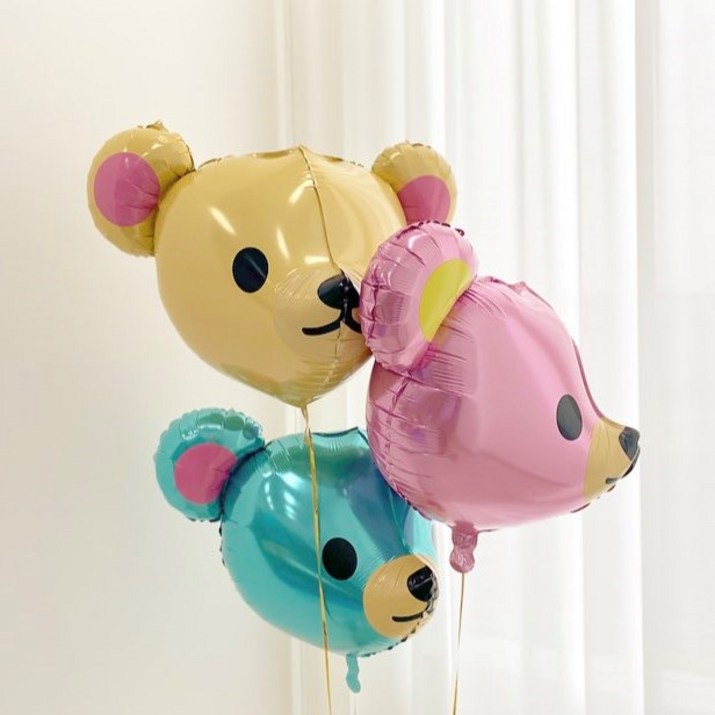 레인보우칩스 곰 3종 생일풍선 파티풍선 생일 파티 용품 레인보우칩스 곰 3종 생일풍선 파티풍선 생일 파티 용품