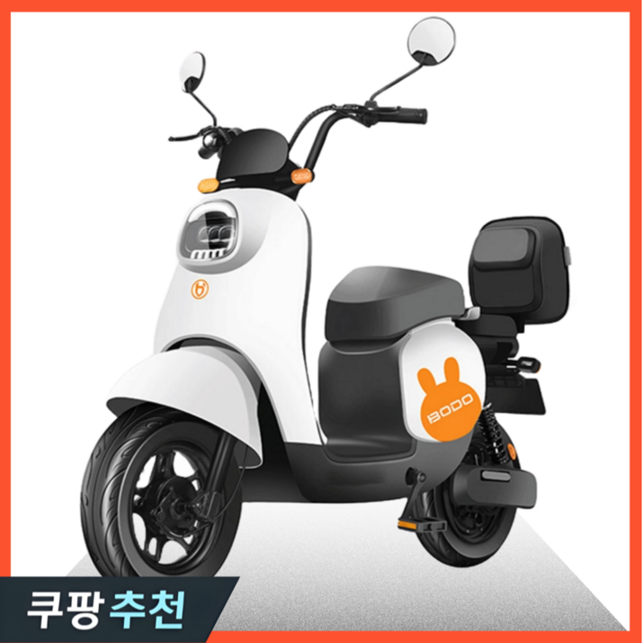 모토에코 안전한 전기 스쿠터 전동 오토바이 바이크 자토바이 배달용 이륜 자전거 출퇴근, 화이트, 6세대 전기스쿠터 22A
