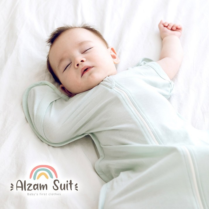 [태열방지스와들] 통잠 속싸개 통잠자는 알잠슈트 /신생아 아기 태열방지 모달, 스와들 보낭형 기적의 속싸개 모로반사 저감