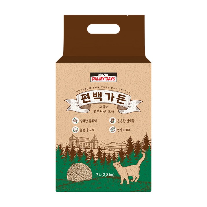 파미데이즈 고양이 편백가든 편백나무 모래, 2.8kg, 1개, 편백향 파미데이즈 고양이 편백가든 편백나무 모래, 2.8kg, 1개, 편백향