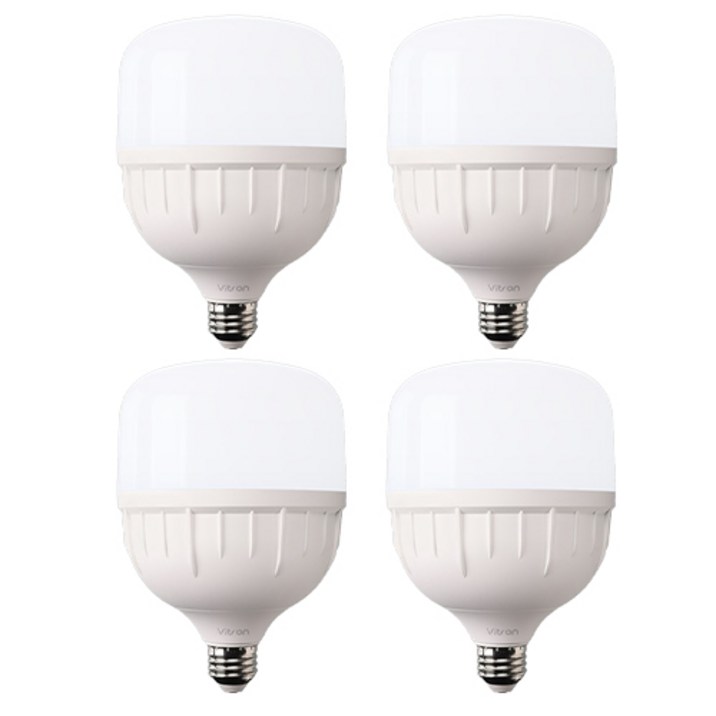 비츠온 LED T벌브 40W E26, 주광색, 4개
