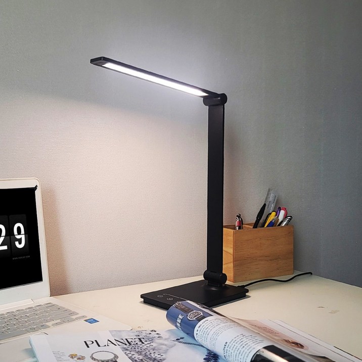 [메가] LED 접이식 시력보호 공부책상 스탠드