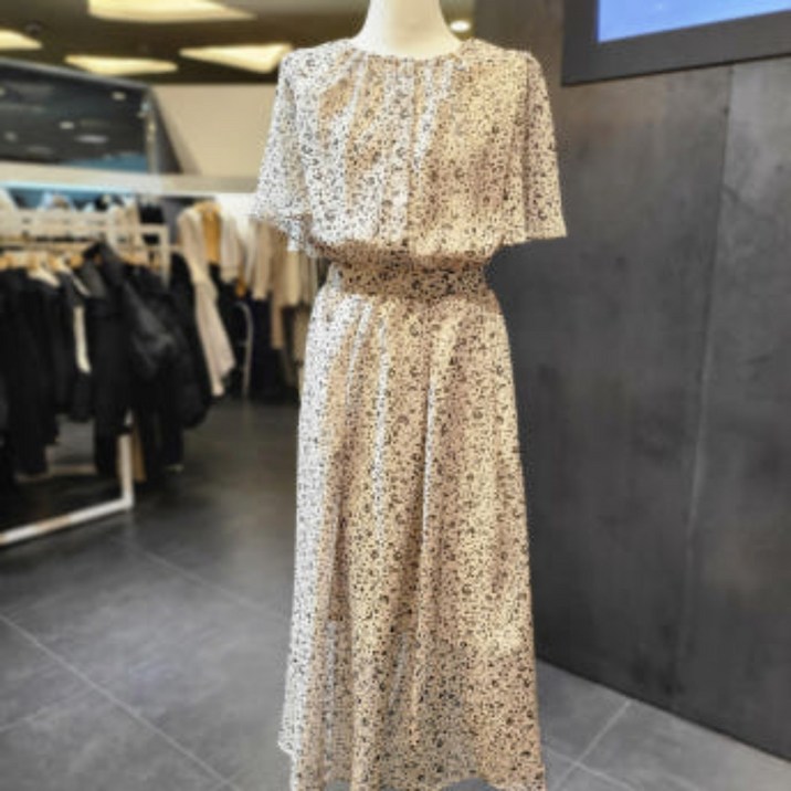 3층 영캐주얼  보브 날개 소매 쉬폰 원피스 7125237506