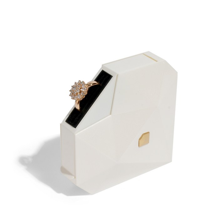 하루템상점 프로포즈 반지 상자 하트 링 박스 서프라이즈 이벤트 소품, 1개, 화이트