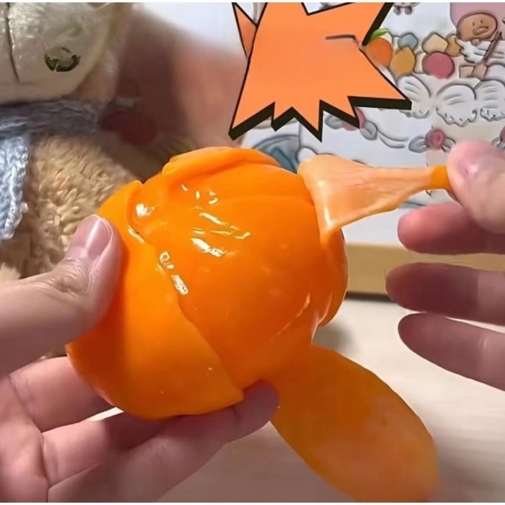 귤 스트레스볼 주물럭 불안 해소 스퀴시 말랑이