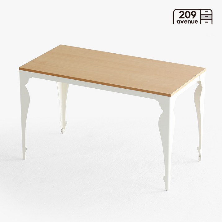 209애비뉴 뉴베르디 4인용 식탁 조립식 테이블 1400×800, 비치상판아이보리프레임