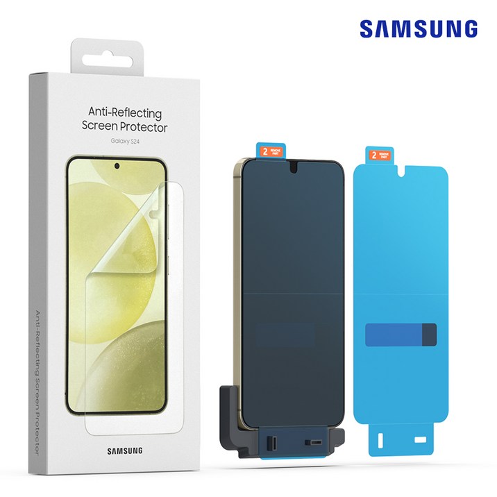 삼성전자 AR 스크린 프로텍터 반사방지 저반사 휴대폰 액정보호필름 2p 세트 투명