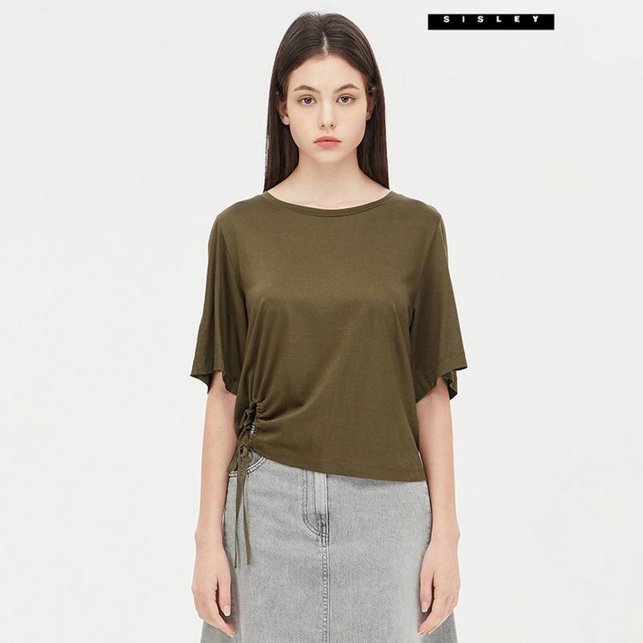 시슬리 사이드 홀 포인트 티셔츠 SATS50431
