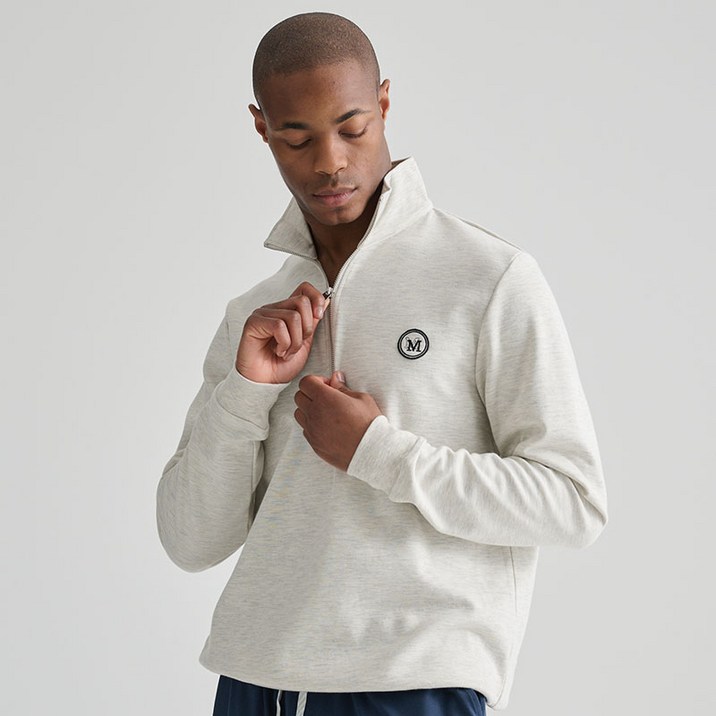 [펜타온] 마일드 반집업 카라 맨투맨