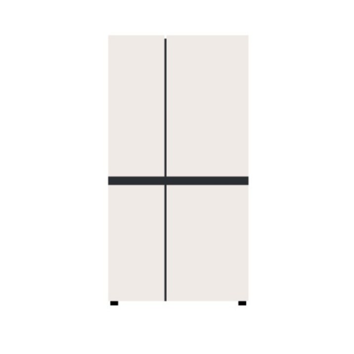 2도어 832L S834MEE30E 베이지 1등급 사다리차지원 엘지물류직배송