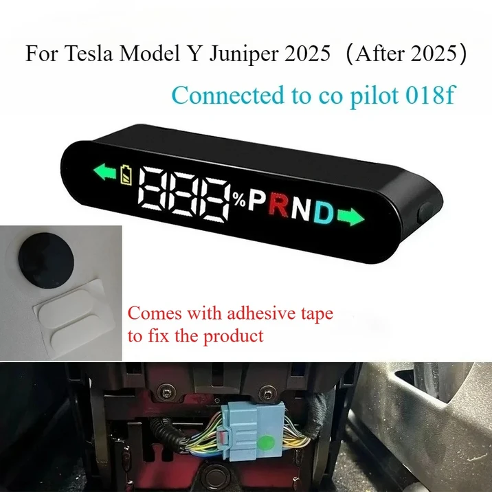 Tesla Model 3 Y Juniper 2025 모델 하이랜드 자동차 헤드 업 스마트 디스플레이 에어 미터 LCD 계기판 HUD