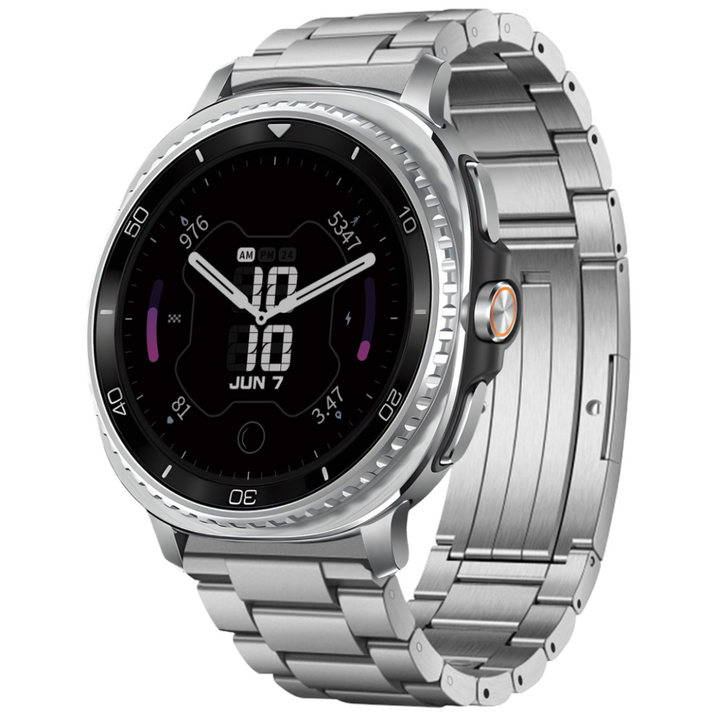 삼성 갤럭시워치8워치8 클래식 호환 초경량 티타늄 합금 3줄 메탈 스트랩 404446mm, 실버