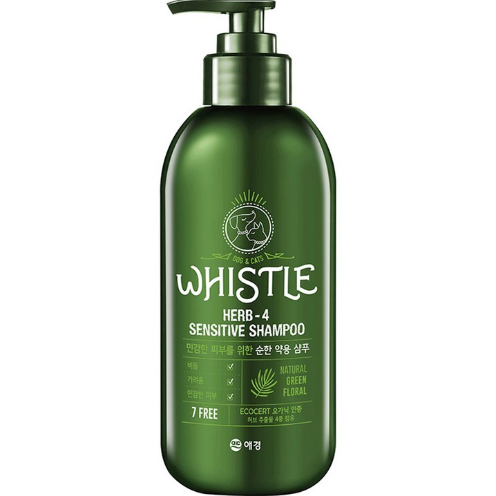 휘슬 허브4 약용 반려동물 샴푸, 500ml, 1개 휘슬 허브4 약용 반려동물 샴푸, 500ml, 1개