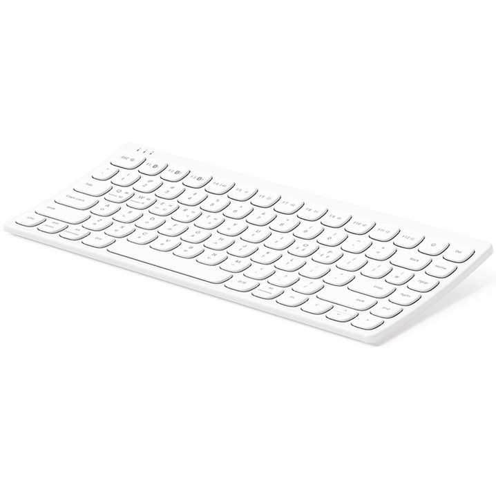 엑토 커브드 저소음 미니 유무선겸용 일반형 블루투스 키보드, 크림 화이트, B603 엑토 커브드 저소음 미니 유무선겸용 일반형 블루투스 키보드, 크림 화이트, B603