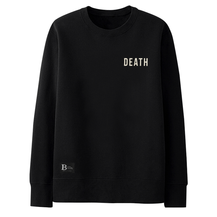 더폴그라운드 남여공용 기모 맨투맨 뉴블랙 차콜