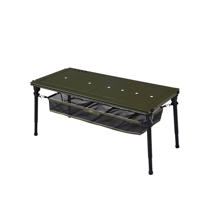 카고컨테이너 IGT 테이블 캠핑 조립식 휴대용 테이블, 카키