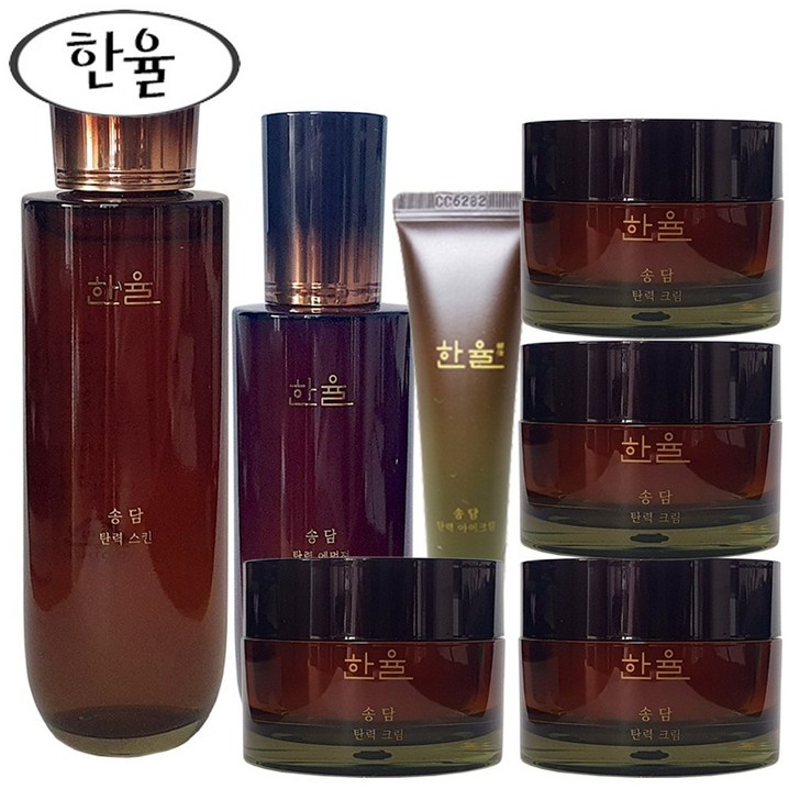 한율 송담 탄력 기초세트 스킨로션아이크림크림4개,한율 기초화장품  무료배송