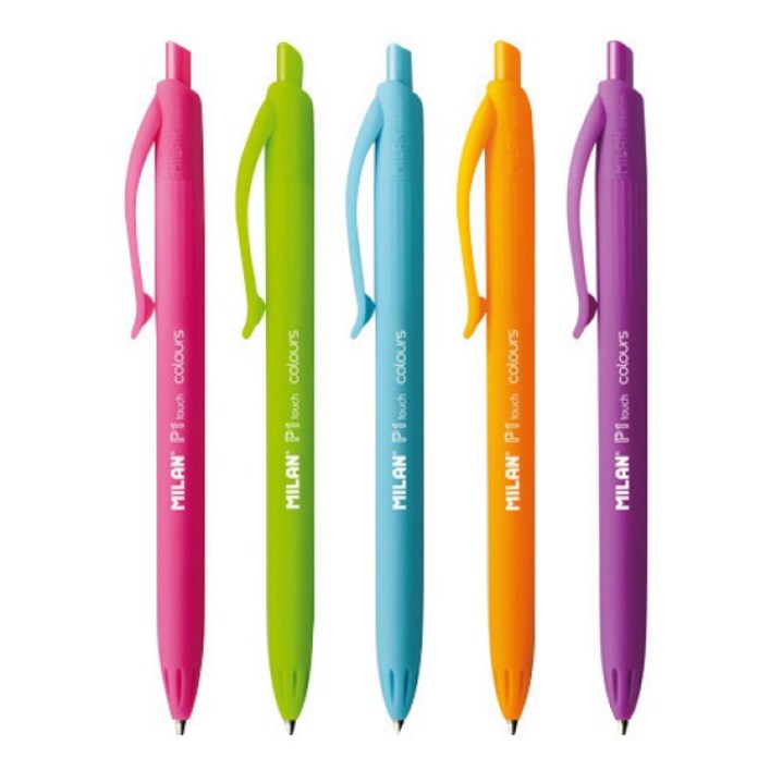 MILAN 밀란 P1 터치 컬러 볼펜 1mm, 오렌지, 1개