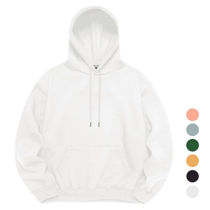 엠씨티 남녀공용 데일리 스판 후드티