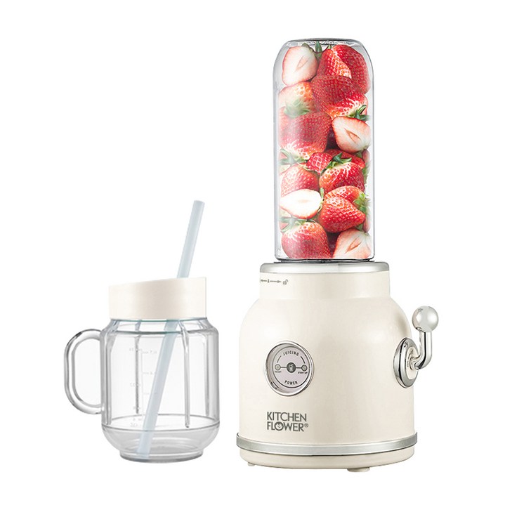 키친플라워 레트로 주서 믹서기 KEM-SB2500I, KEM-SB2500I