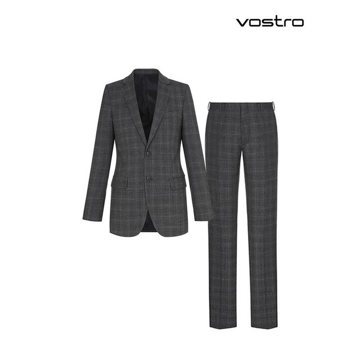 BY파크랜드 울혼방 쉐도우 체크 스트레치 정장 세트-MM1SS766 MM1PN766