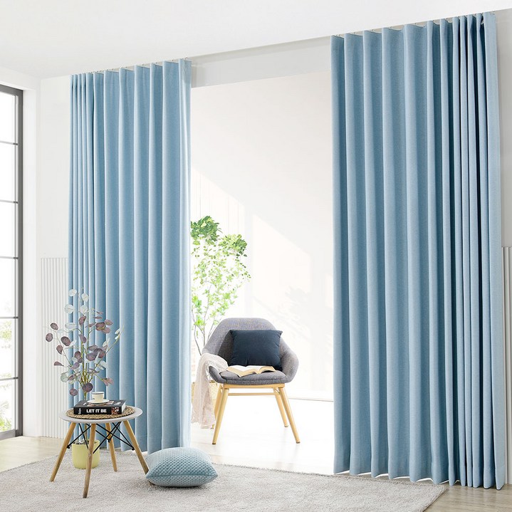 스마일데코 도톰한 사계절 100프로 암막 형상기억 방한방풍 열차단 거실 안방커튼