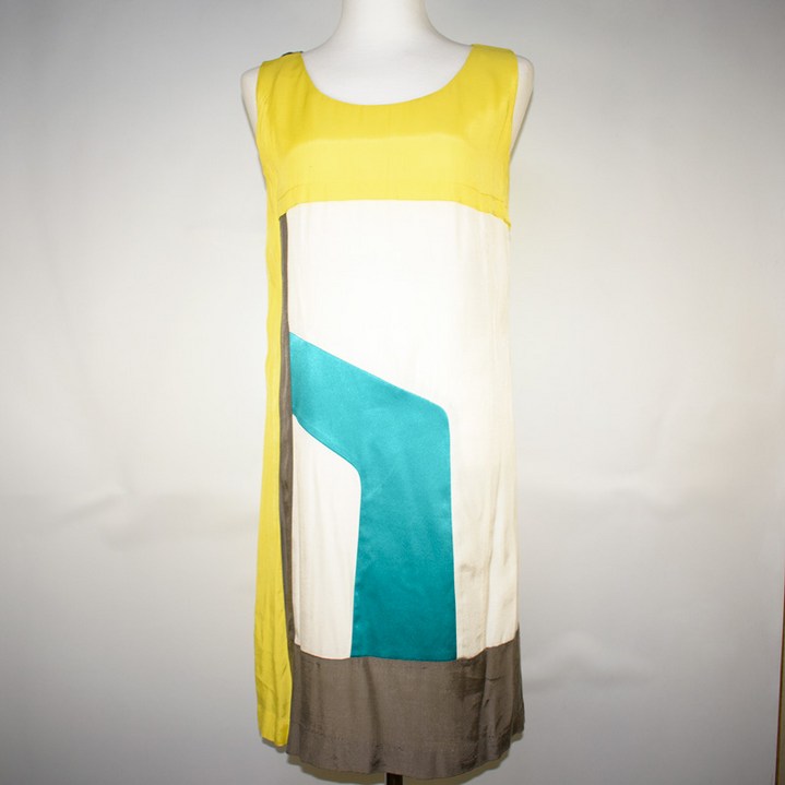 blu pepe 옐로우 캐주얼 레이온 민소매원피스 85 여성 WOP1730 빈티지테크