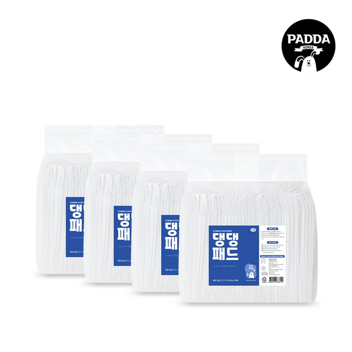 [댕댕패드] 대형 50g x 160매 강아지 배변패드, 단품, 40개