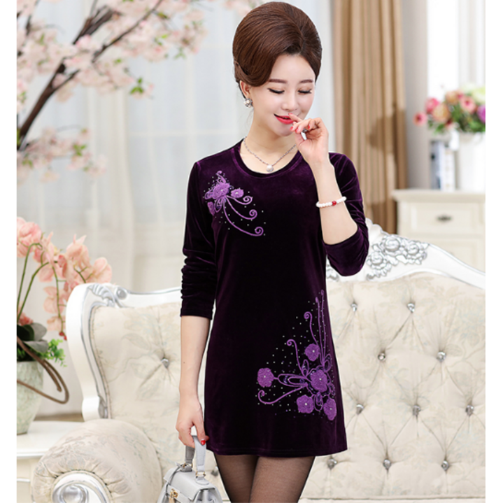 Sevalo 2023 초봄 중년 여성 폴라폴리스 원피스 분위기 숏 레깅스