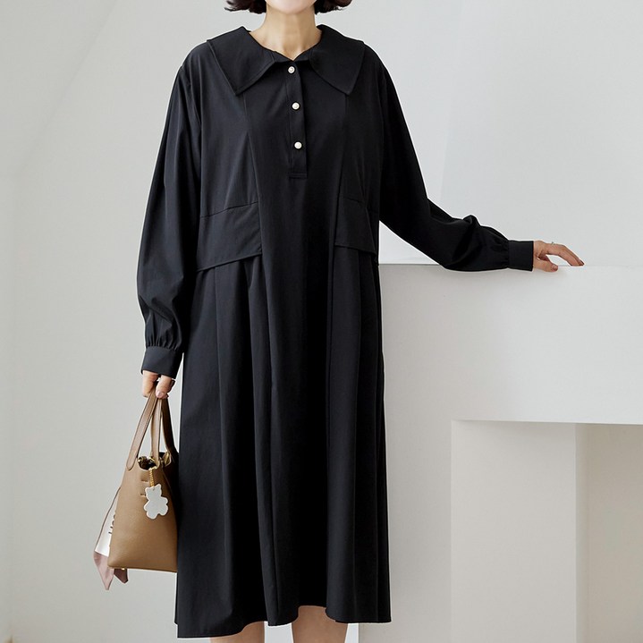 [김여사] 델피 라운드 원피스 4OP509321 중년여성의류 엄마옷 50대 여성