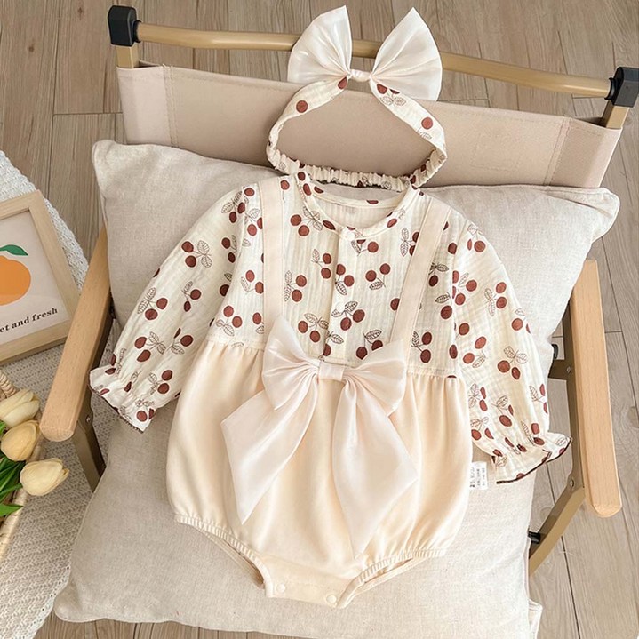 구름위에햇님 봄가을 아기외출우주복머리띠세트 HY2281322