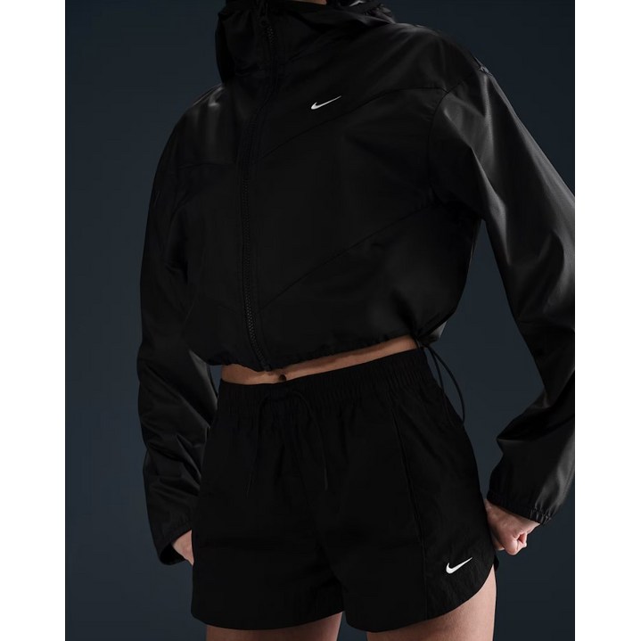 나이키 크롭 여성 윈드러너 바람막이 후드자켓