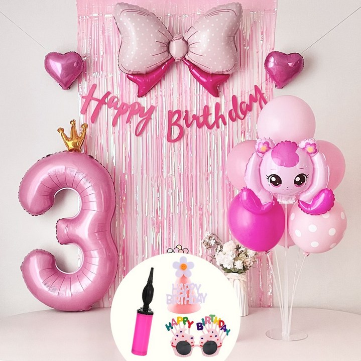 연지마켓 하츄핑 풍선 캐치 티니핑 생일 파티 용품 세트